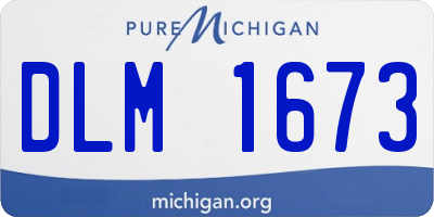 MI license plate DLM1673