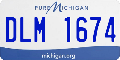 MI license plate DLM1674
