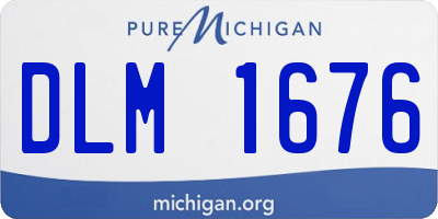 MI license plate DLM1676