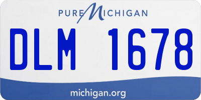 MI license plate DLM1678