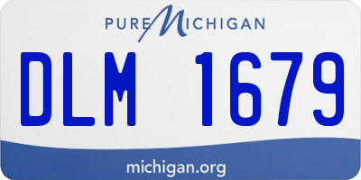 MI license plate DLM1679