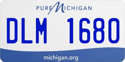 MI license plate DLM1680