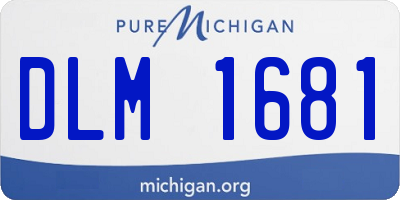 MI license plate DLM1681