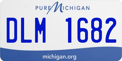 MI license plate DLM1682