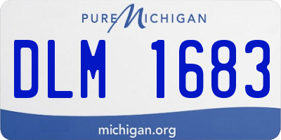 MI license plate DLM1683