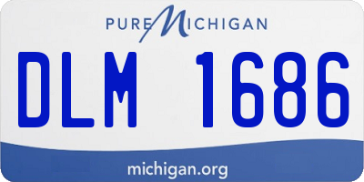 MI license plate DLM1686