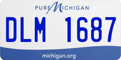 MI license plate DLM1687