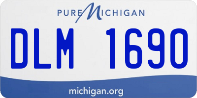 MI license plate DLM1690