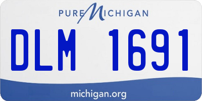 MI license plate DLM1691