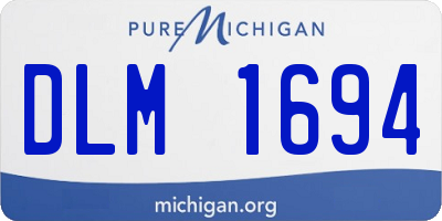 MI license plate DLM1694