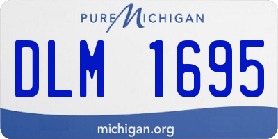 MI license plate DLM1695