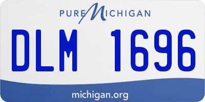 MI license plate DLM1696