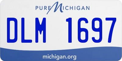 MI license plate DLM1697