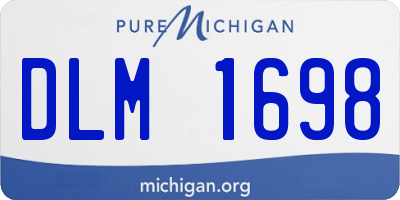 MI license plate DLM1698