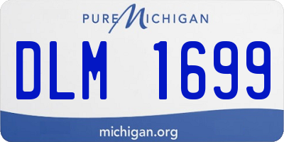 MI license plate DLM1699