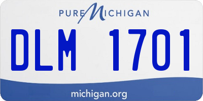 MI license plate DLM1701