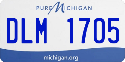MI license plate DLM1705