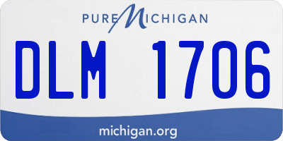 MI license plate DLM1706