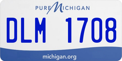 MI license plate DLM1708