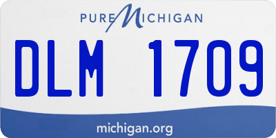 MI license plate DLM1709