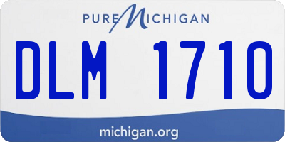 MI license plate DLM1710