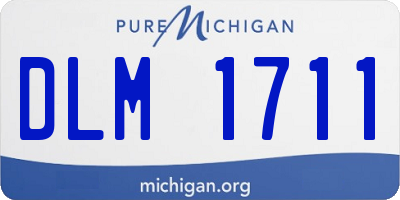 MI license plate DLM1711