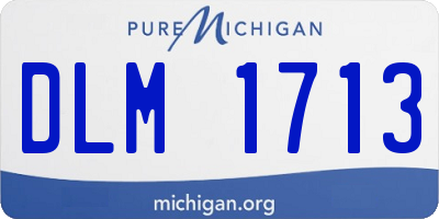 MI license plate DLM1713
