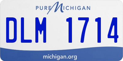 MI license plate DLM1714