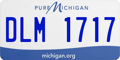 MI license plate DLM1717