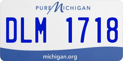 MI license plate DLM1718