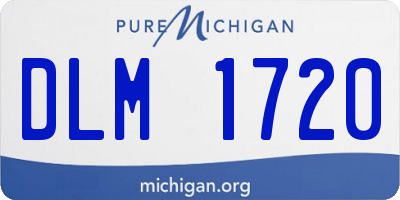 MI license plate DLM1720