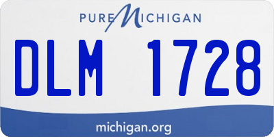 MI license plate DLM1728
