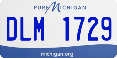 MI license plate DLM1729