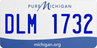 MI license plate DLM1732