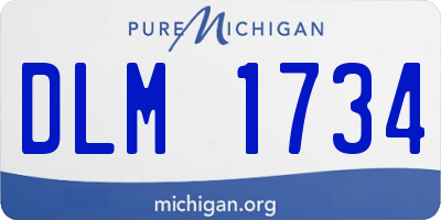 MI license plate DLM1734