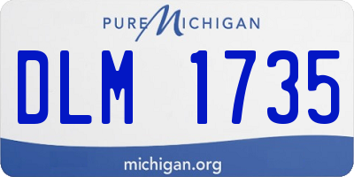 MI license plate DLM1735