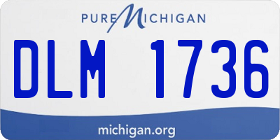 MI license plate DLM1736