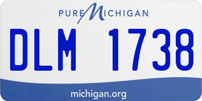 MI license plate DLM1738