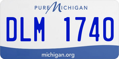 MI license plate DLM1740