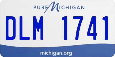 MI license plate DLM1741