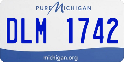 MI license plate DLM1742