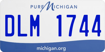 MI license plate DLM1744