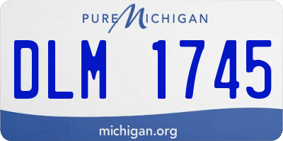 MI license plate DLM1745