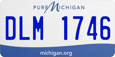 MI license plate DLM1746