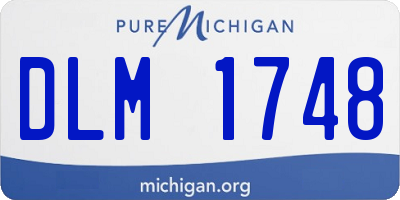 MI license plate DLM1748