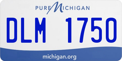MI license plate DLM1750