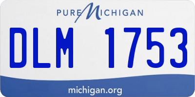 MI license plate DLM1753