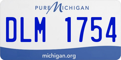 MI license plate DLM1754