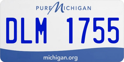 MI license plate DLM1755