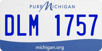 MI license plate DLM1757